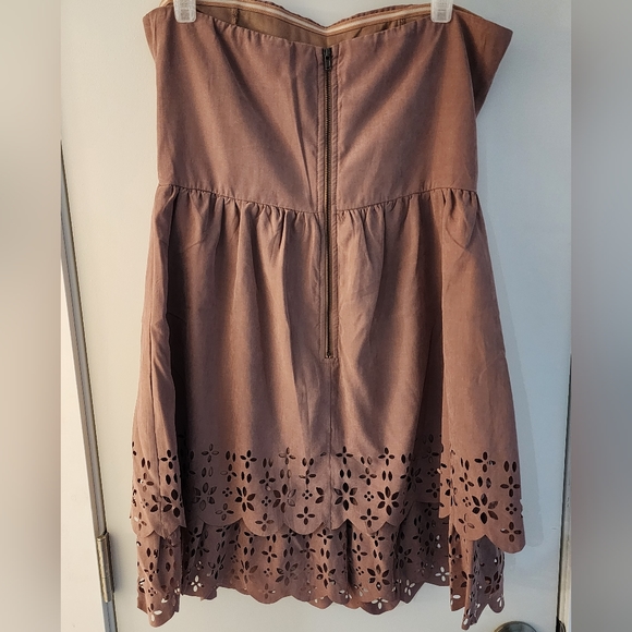 Light Brown Ya Los Angeles Dress size L - Picture 2 of 3